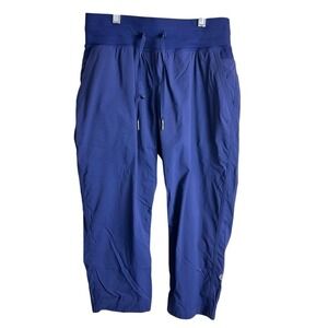 Lululemon Dance Studio Crop Jogger Pants Blue Size 4 Drawstring Waist